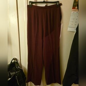 Elegant Burgundy Women's Pants